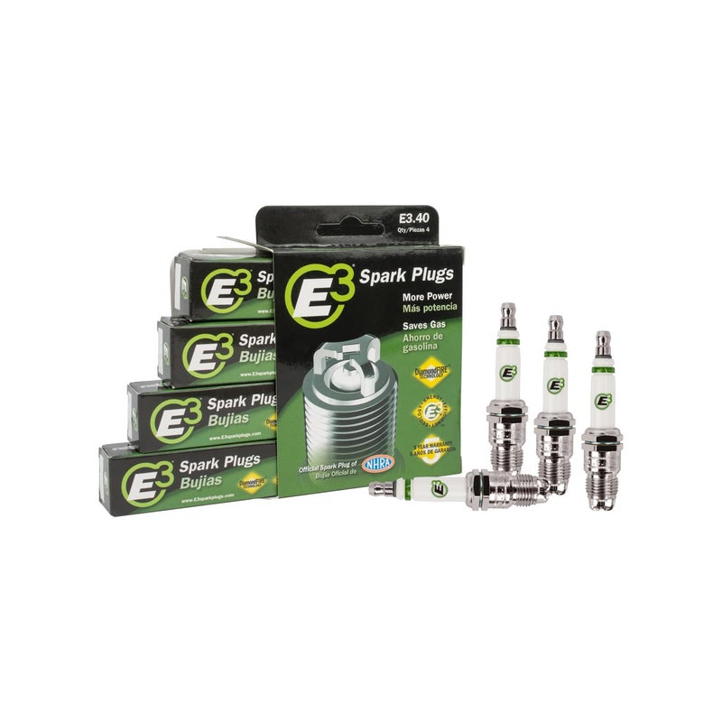 E3 Spark Plugs E3.40 Premium Automotive Spark Plug with DiamondFIRE Technology, 14mm Thread, 0.460â€ Reach, Taper Seat, Resistor, Pack of 1 - Image 3